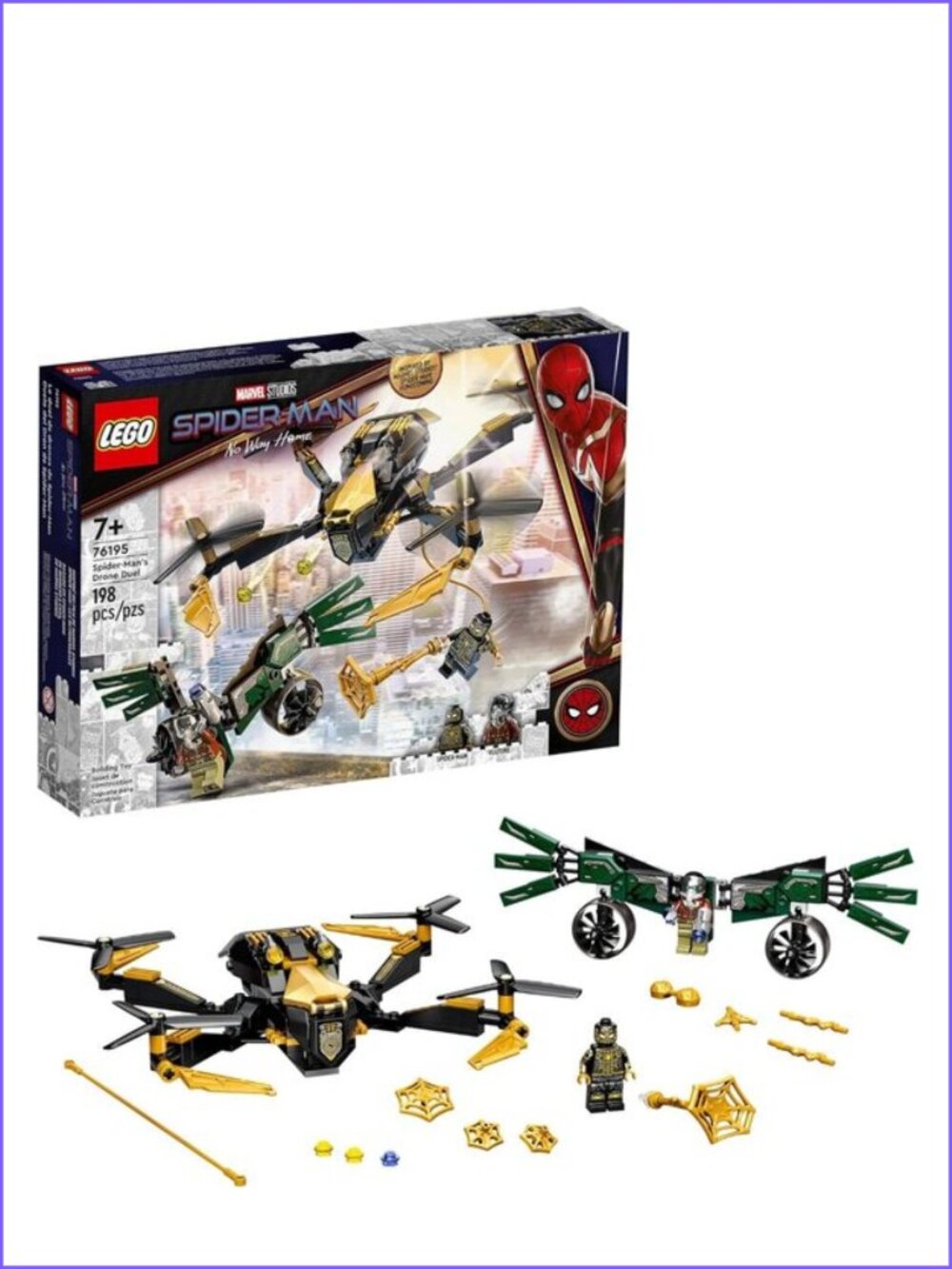 Lego  Marvel Spider-Man's Drone Duel 76195 Building Kit New In Box